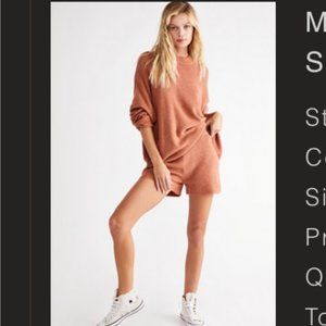 Free People Malibu Solid Surf Beach cover set